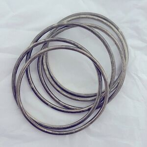 Sterling silver bangle bracelets lot of 6